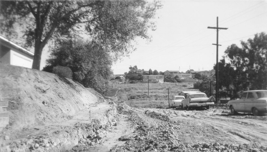 1967 Corner of Frankfort St. and Lister St. looking East.